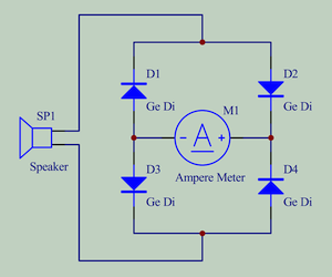 空気圧で発電する回路（整流回路あり）