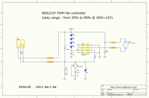 BD6231Fユニバーサル・ファンコントローラ回路図