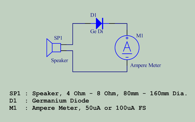 簡略化した音の力で発電する回路
